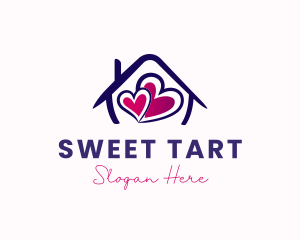 Home Sweet Hearts logo design