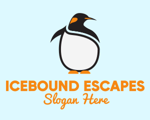 Large King Penguin Bird logo