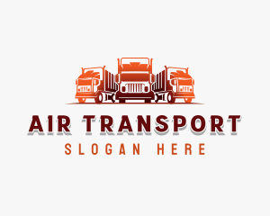 Transport Truck Logistics logo design