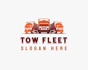 Transport Truck Logistics logo design