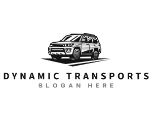 SUV Car Transportation logo design