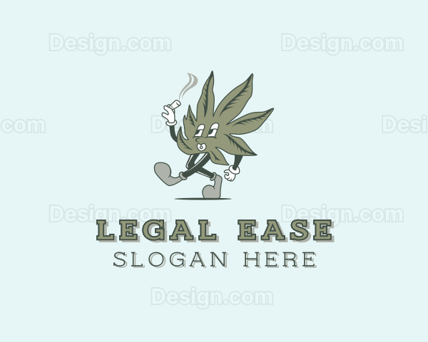 Marijuana Smoking Weed Logo