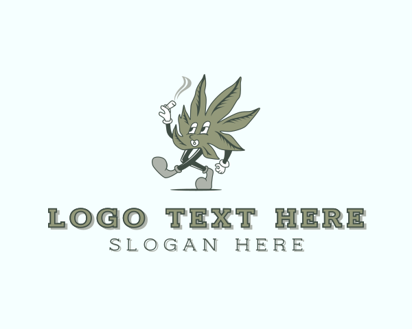 Smoking Marijuana Weed logo