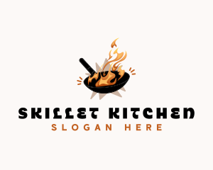 Pan Wok Cooking logo design