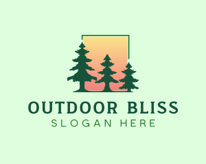 Pine Tree Forest logo design