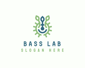 Experiment Lab Biotechnology logo design