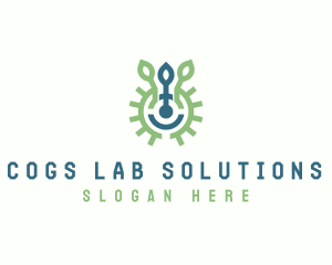 Experiment Lab Biotechnology logo design