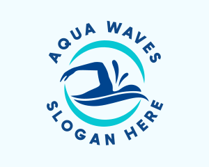 Aqua Wave Swimming  logo