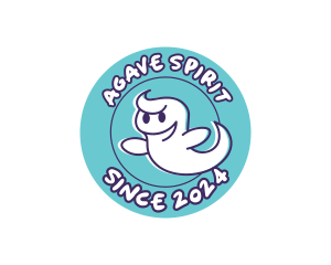 Cartoon Ghost Spirit logo design