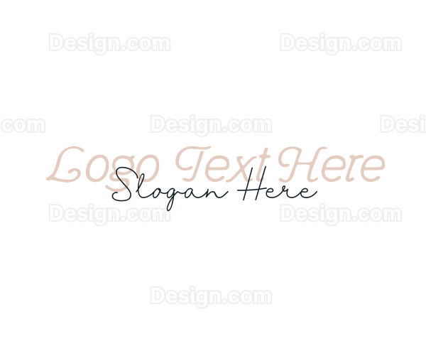 Elegant Feminine Script Logo