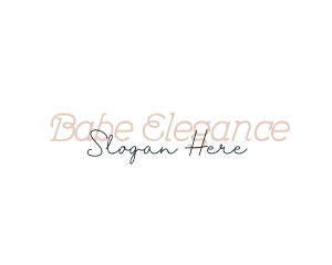 Elegant Feminine Script logo design