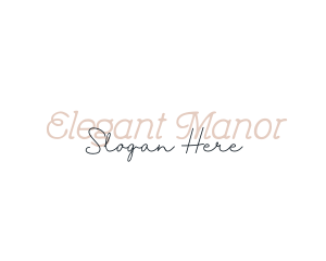 Elegant Feminine Script logo design