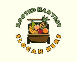 Organic Fruit Cart logo design