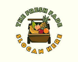 Organic Fruit Cart logo design