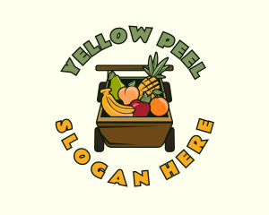 Organic Fruit Cart logo design