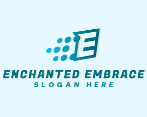 Modern Tech Letter E logo design