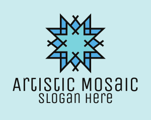 Blue Snowflake Mosaic logo