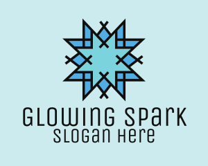 Blue Snowflake Mosaic logo