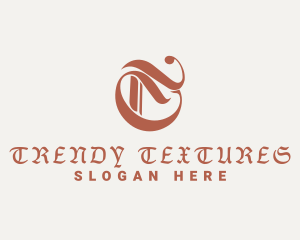 Antique Gothic Letter T logo design