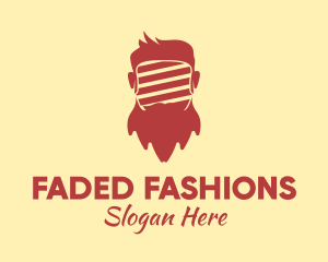 Hipster Guy Beard logo