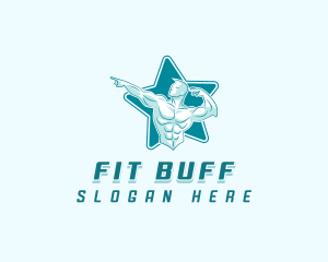 Muscle Gym Bodybuilder logo