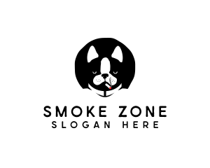 Cool Dog Smoking logo design