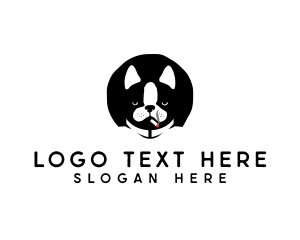 Cool - Cool Dog Smoking logo design