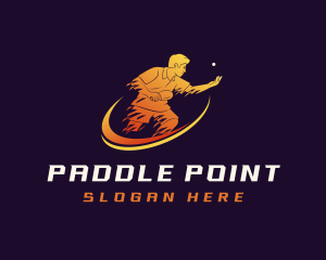 Ping Pong Sports Player logo design