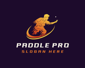 Ping Pong Sports Player logo design