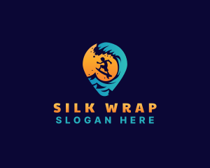 Surf Vacation Wave logo design