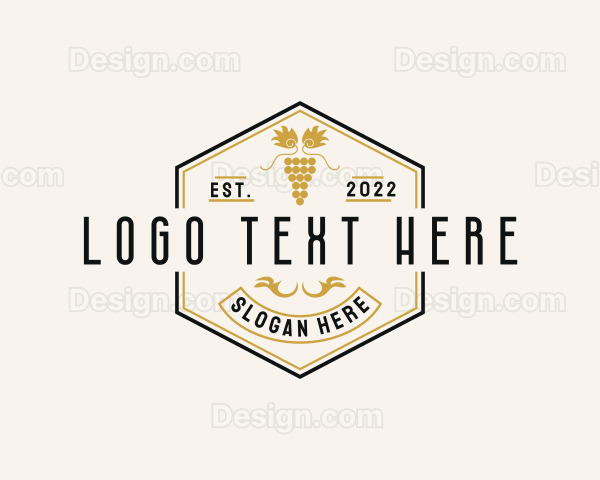 Wine Vineyard Liquor Logo