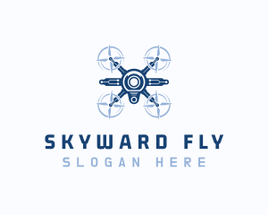 Surveillance Drone Flying logo