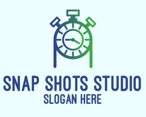Stopwatch Clock Countdown  Logo