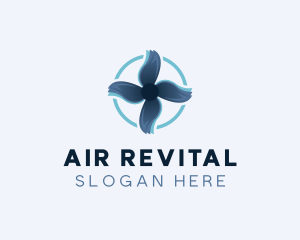 Propeller Wind HVAC logo design