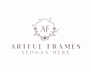 Flower Wreath Frame logo design