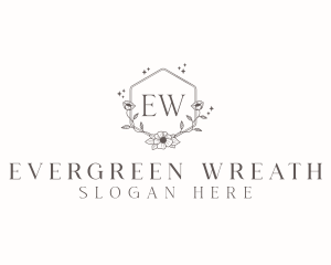 Flower Wreath Frame logo design