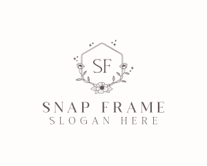 Flower Wreath Frame logo design