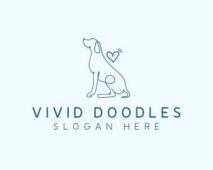 Dog Heart Veterinary logo design