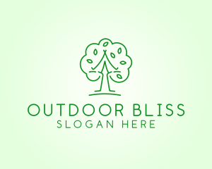 Leafy Wellness Tree  logo design