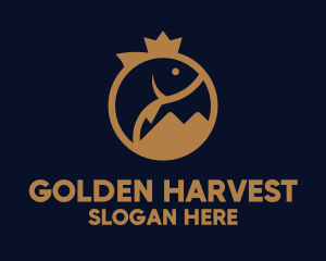 Golden Freshwater Seafood logo design