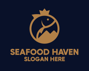 Golden Freshwater Seafood logo design