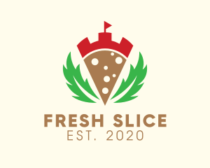 Pizzeria Pizza Slice logo design