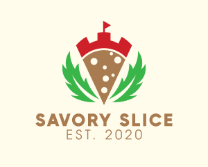 Pizzeria Pizza Slice logo design