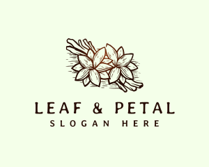 Flower Leaf Botanical logo
