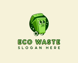 Garbage Trash Bin logo design