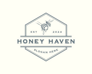 Bee Honey Dipper Apiary logo