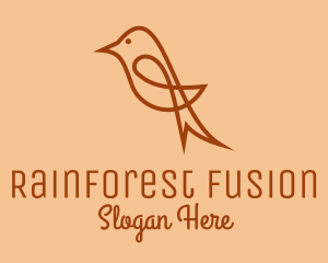 Sparrow Bird Outline  logo