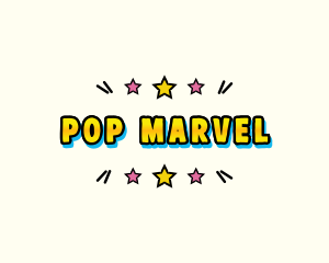 Retro Pop Art logo design