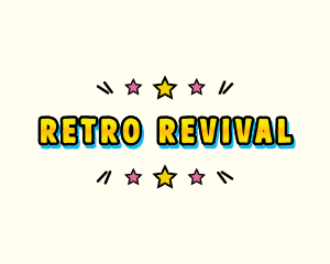 Retro Pop Art logo design