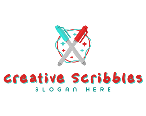 Scribble Marker Pen logo